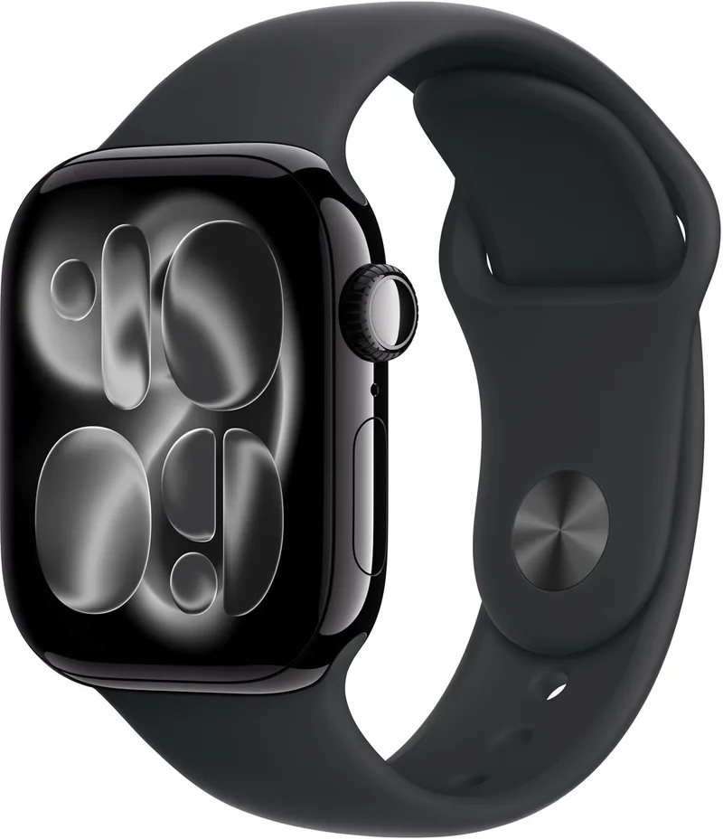 Watch 11 - Wifi - 42mm - Jet Black Aluminium Case with Black Sport Band - S/M de Apple en Black – S, M – photo produit