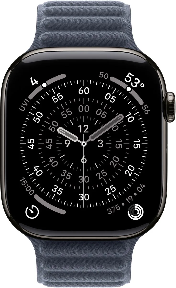 Watch 46mm Magnetic Link: Marineblauw - S/M by Apple in Blue – product photo