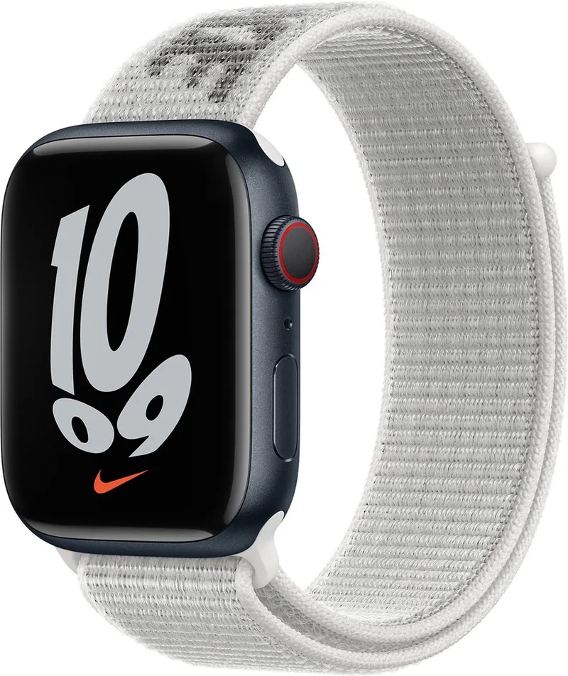 Watch Geweven Sportbandje Nike - 41mm - Maize/White - voor Apple Watch SE/5/6/7 by Apple in Wit Nike – product photo