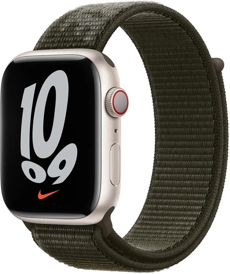 Watch Geweven Sportbandje Nike - 41mm - voor Apple Watch SE/5/6/7 by Apple in Khaki – product photo
