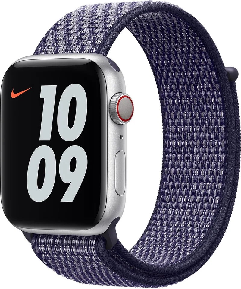 Watch Nike Sport Loop - 44mm - Purple Pulse - voor Apple Watch SE/5/6 by Apple in Purple – product photo