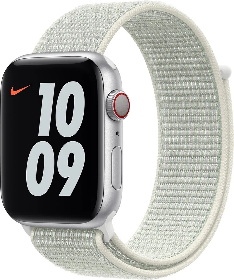Watch Nike Sport Loop - 44mm - Spruce Aura - voor Apple Watch SE/5/6 by Apple in Grey – product photo