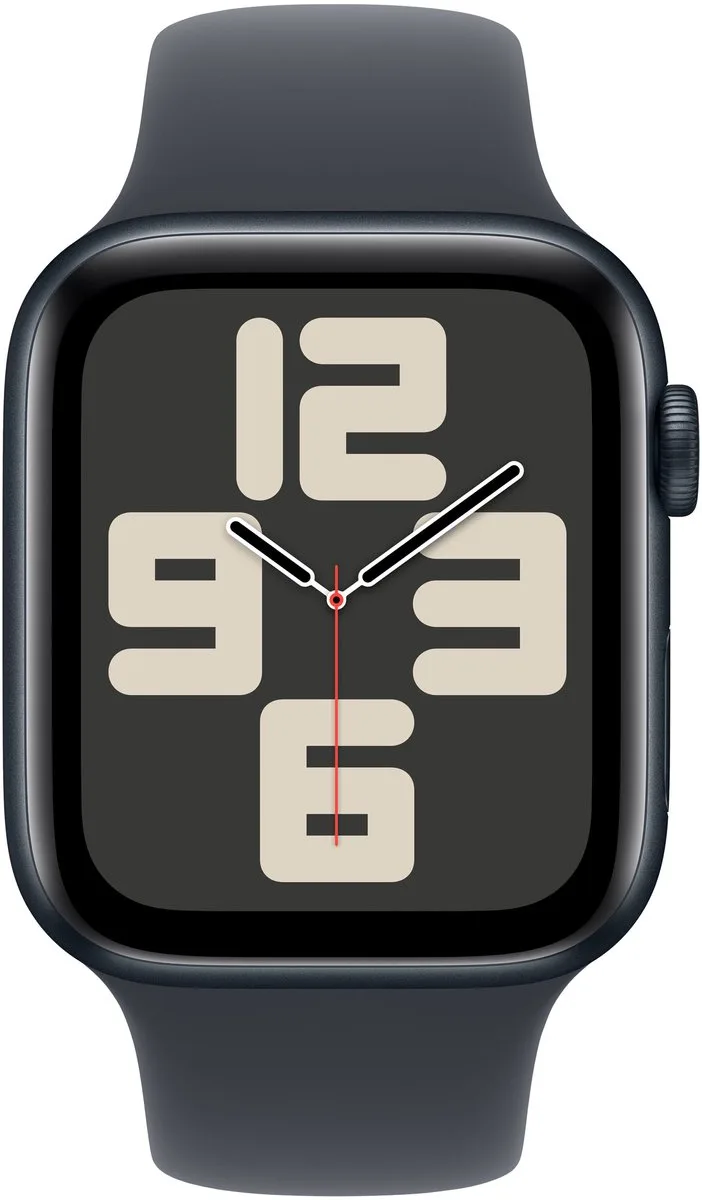 Watch SE 2024 GPS 44mm Midnight Aluminium Case with Midnight Sport Band - S/M de Apple en Midnight – S, M – photo produit
