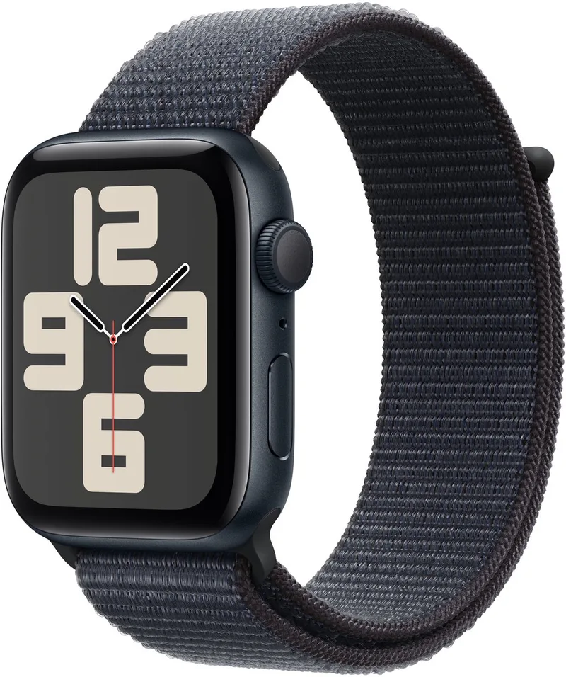 Watch SE 2024 - Smartwatch - GPS - 44mm - Aluminium Case - Ink Sport Loop by Apple in Midnight – product photo
