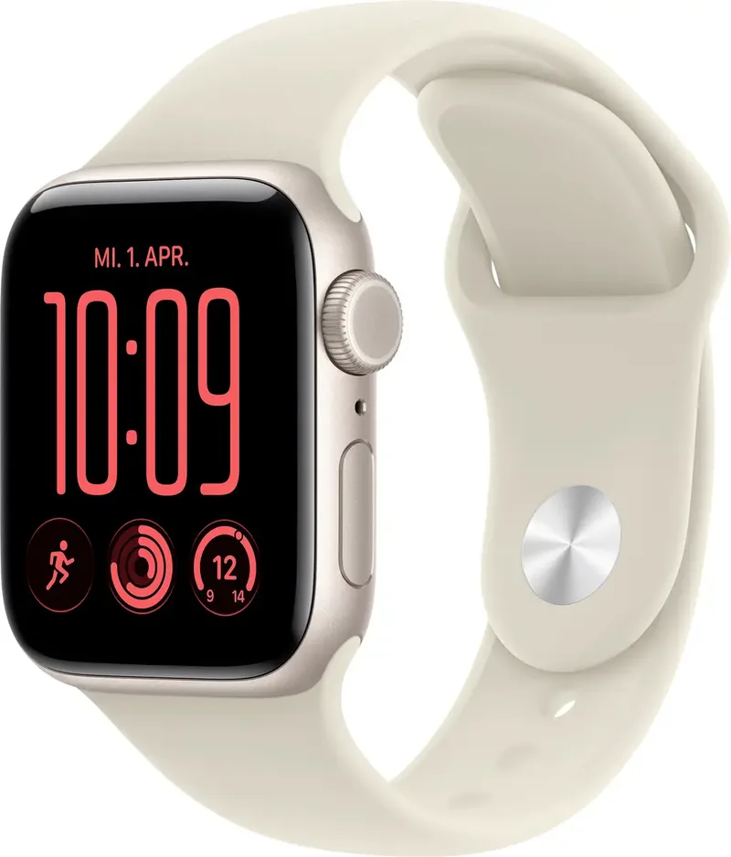 Watch SE 3 GPS + Cellular 40 mm Aluminiumgehäuse Sport Band Sand S/M de Apple – photo produit
