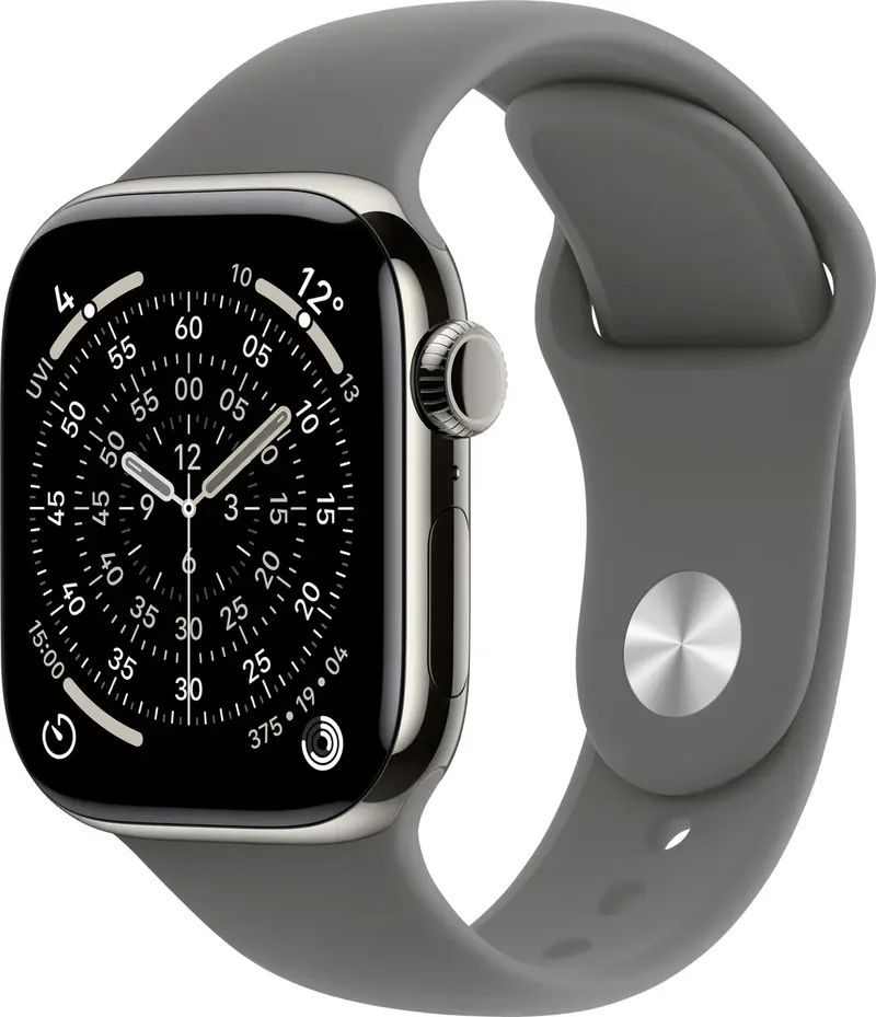 Watch Series 11 GPS + Cellular 42 mm Titanium kast Sport Band Steengrijs M/L by Apple – product photo