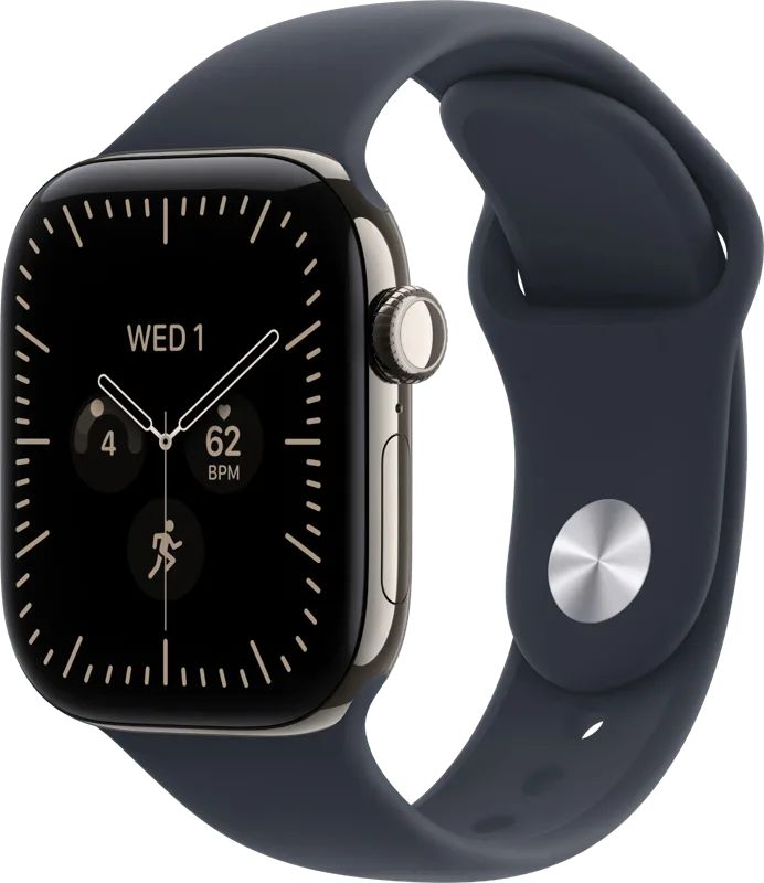 Watch Series 12 Cellular 42mm Titanium Naturel Sportband M/L de Apple – photo produit