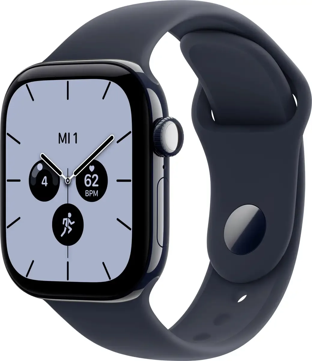 Watch Series 12 GPS + Cellular 42 mm Keramikgehäuse Sport Band Navy-Blau S/M by Apple – product photo