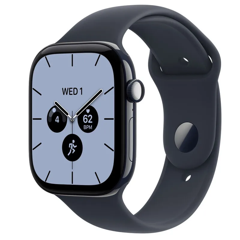 Watch Series 12 GPS + Cellular 46 mm Boîtier en céramique bleu nuit avec bracelet sport bleu marine - S/M de Apple – photo produit