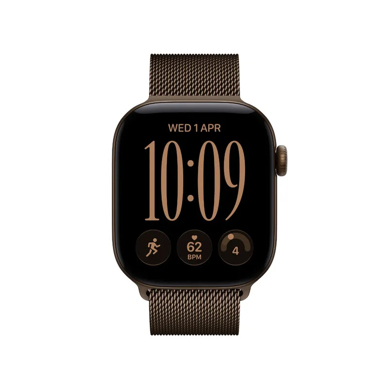 Watch Series 12 GPS + Cellular 46 mm Dunkelbronze Aluminiumgehäuse mit Dunkelbronze Milanaise Loop - M/L by Apple – product photo