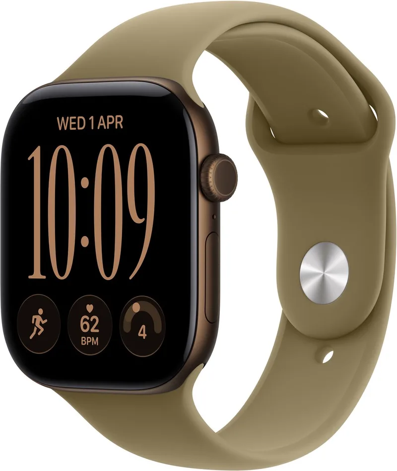 Watch Series 12 - Wifi - 46 mm - Donkerbrons - S/M de Apple en Donkerbrons – S, M – photo produit