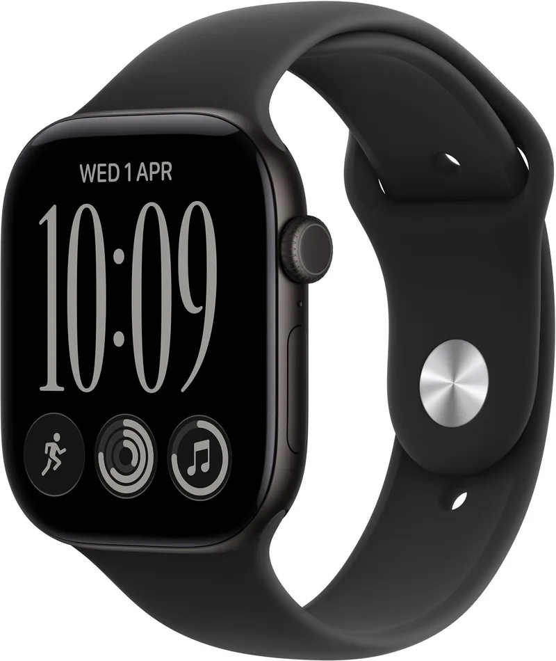 Watch Series 12 - Wifi - 46 mm - Zwart - S/M van Apple in Zwart – S, M – productfoto