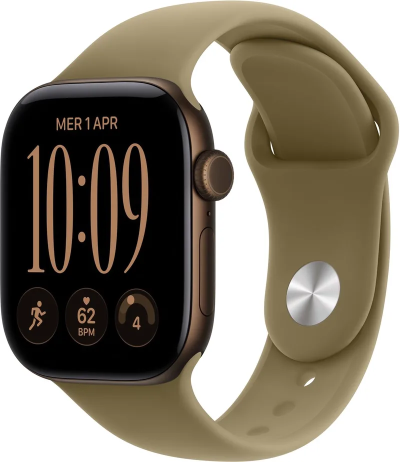 Watch Series 12 - Wifi + 5G - 42 mm - Donkerbrons - S/M by Apple in Donkerbrons – S, M – product photo