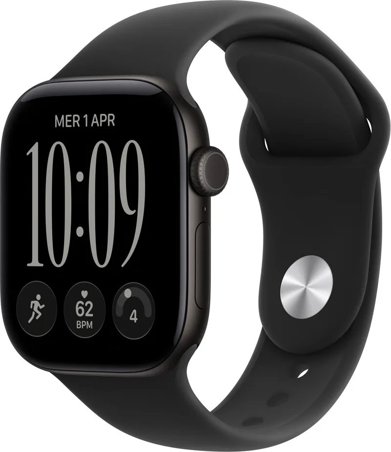 Watch Series 12 - Wifi + 5G - 42 mm - Zwart - S/M de Apple en Zwart – S, M – photo produit