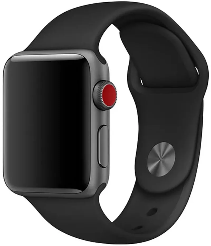 Watch Sportbandje - 45mm - Midnight - Regular - voor Apple Watch SE/5/6/7 by Apple in Dark grey – product photo