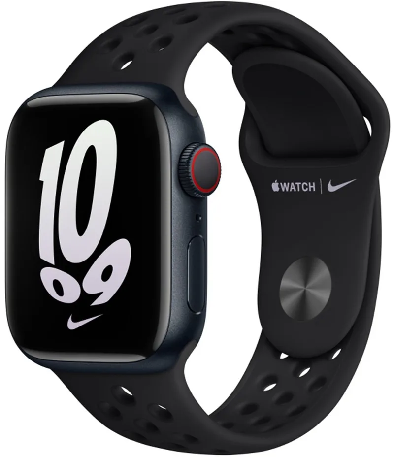 Watch sportbandje - Nike - Voor Apple Watch 3/4/5/6/7/8/SE 38/40/41mm by Apple in Black – product photo