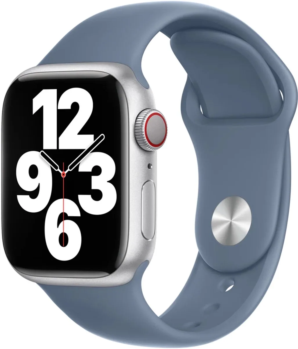 Watch sportbandje - Voor Apple Watch 3/4/5/6/7/8/SE 38/40/41mm - Leisteenblauw von Apple in Blau – Produktfoto
