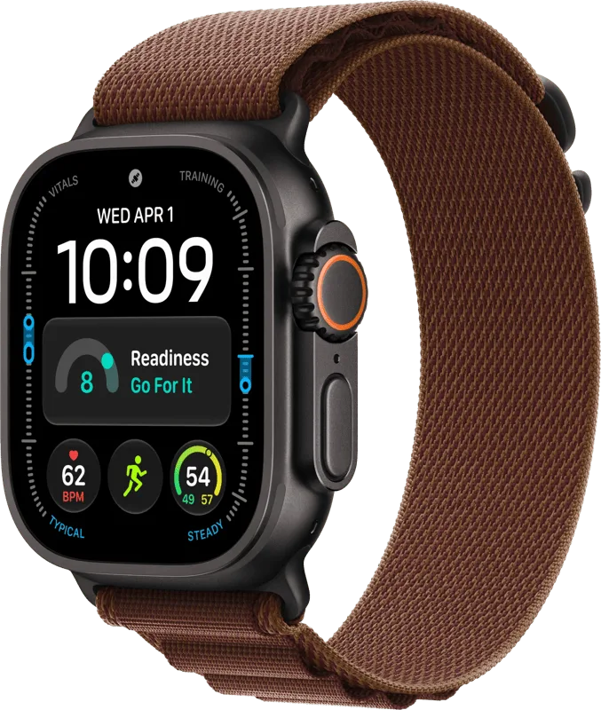 Watch Ultra 4 Cellular 49 mm Schwarz Alpine Loop L de Apple – photo produit