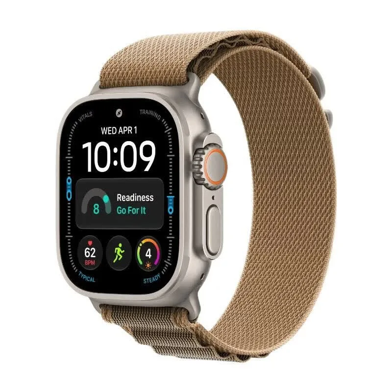Watch Ultra 4 - GPS + Cellular - 49 mm - titanium kast met Desert Alpine Loop (M) by Apple – product photo