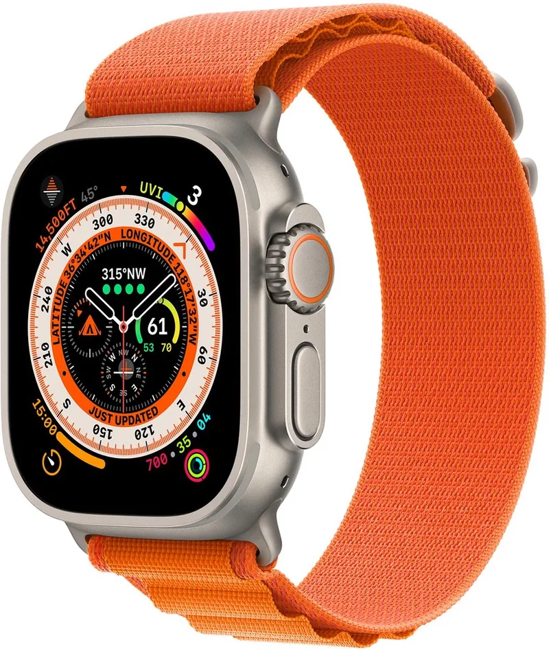 Watch Ultra Alpinebandje - 49mm - Oranje - Small från Apple i Oranje – S – produktbild