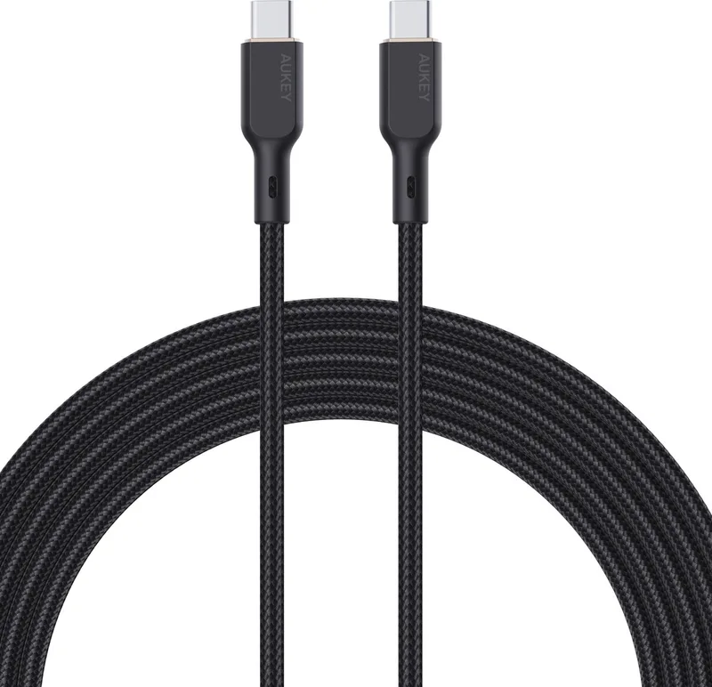 CB-KCC101 | 100W 1m USB C naar USB C Kabel by AUKEY in Black – product photo