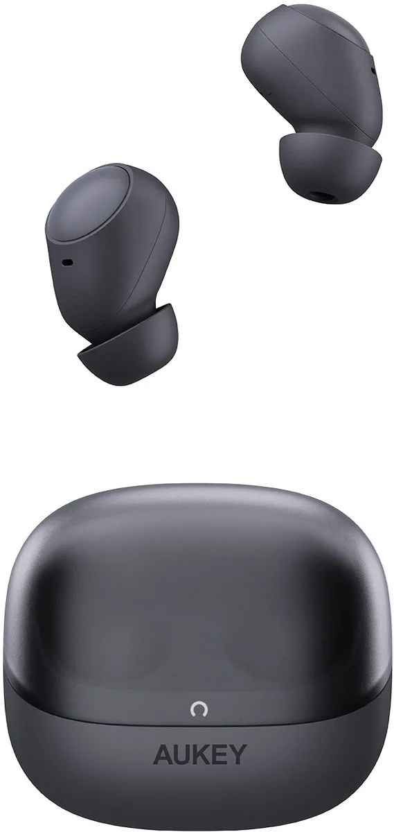 EP-M3A TWS Earphones, Bean-Shaped In-Ear, Dark Gray by AUKEY in Dark grey – product photo