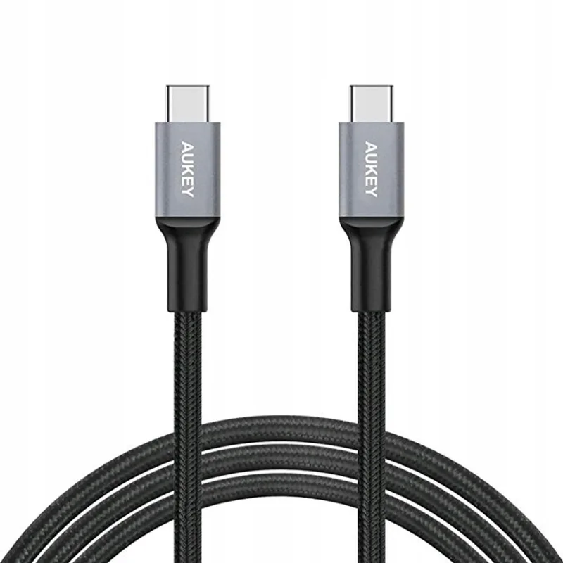 USB-C naar USB-C Kabel, 100W Power Delivery, 2m, Nylon by AUKEY – product photo