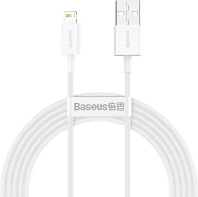Baseus 0.25m USB naar Lightning Kabel 2,4A ( CALYS-02) de Baseus en Blanc – photo produit