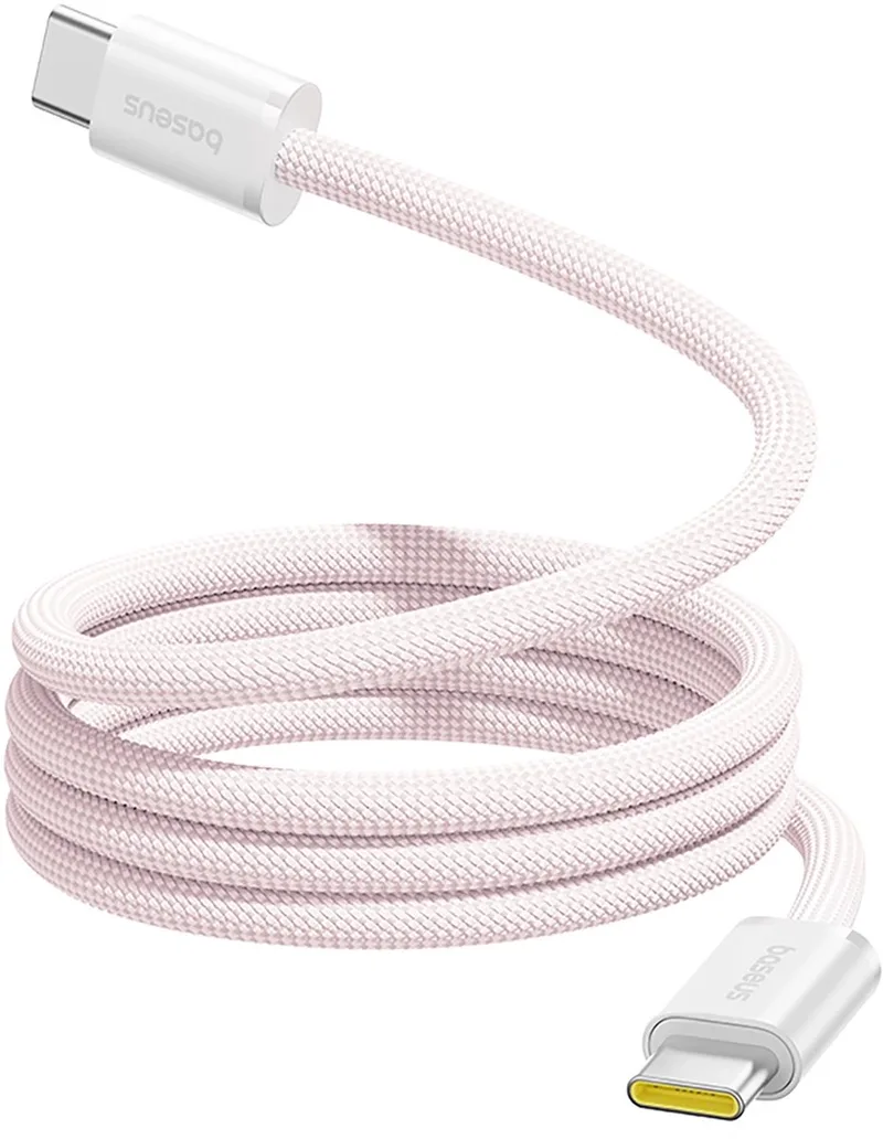 Baseus 100W Usb-C Snellaadkabel 1M Voor Dynamic 4 Telefoons von Baseus in Różowy – Produktfoto
