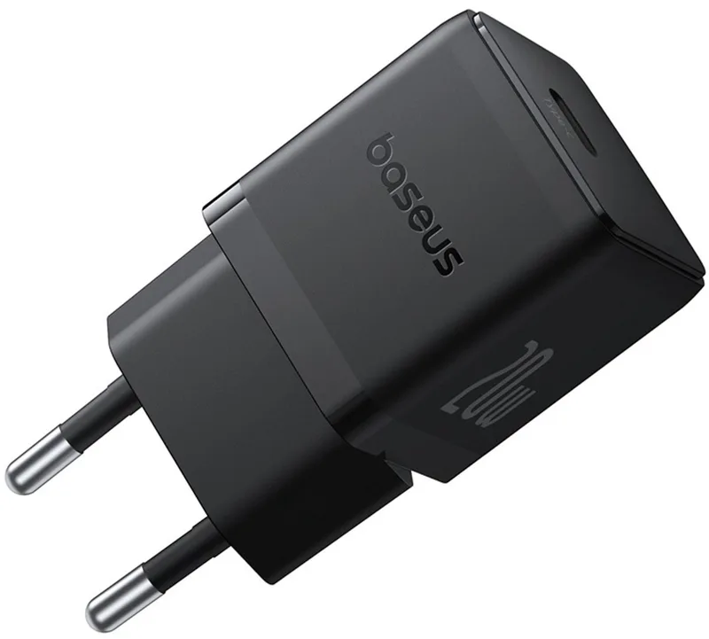 Baseus 20W Wandlader Voor Usb-C Mini Kabel 60W 1M Voor Iphone 12 13 by Baseus in Black – product photo