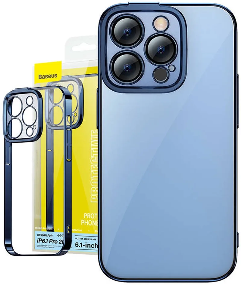 Beschermhoesje Set En Gehard Glas Voor Iphone 14 Pro Max Glitter by Baseus – product photo