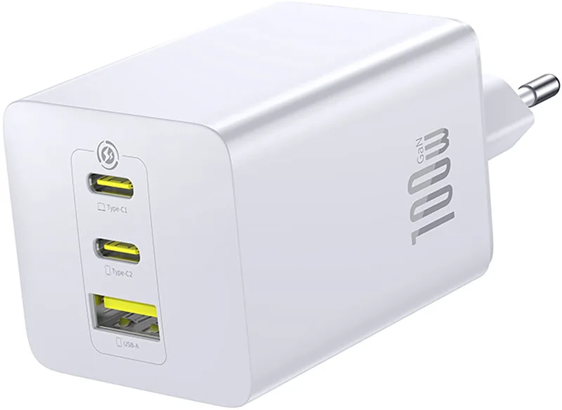 Enerfill Fe11 2X Usb-C 100W Wandlader Voor Lightning En Usb-A de Baseus en Transparent – photo produit