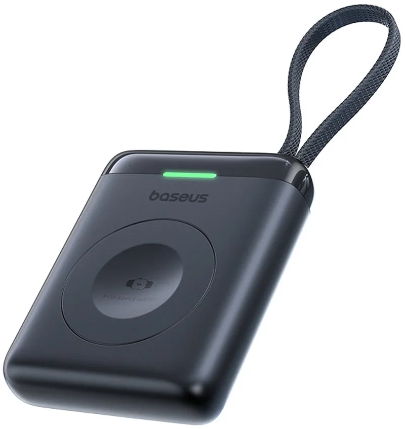 EnerFill FW11 - Powerbank - Magnetisch Draadloos Opladen - Ingebouwde USB-C Kabel - 1640 mAh by Baseus in Black – product photo