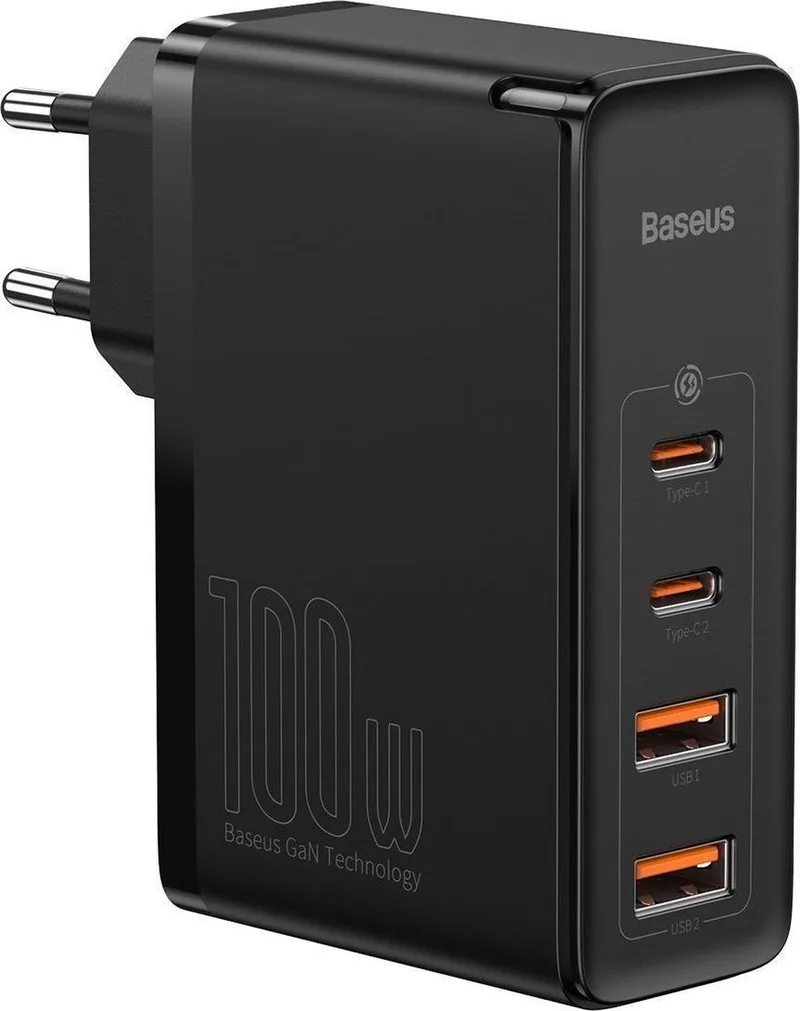 GaN2 Oplader - 100W - Snellader met Power Delivery en Quick Charge by Baseus in Black – product photo