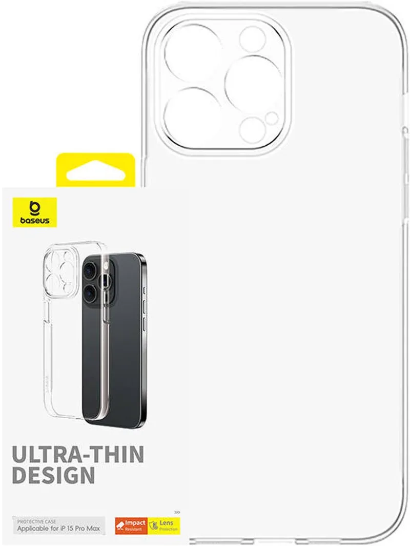 Hoesje Voor Iphone 15 Pro Max Os-Lucent Serie Met Transparante Hoes by Baseus in Transparent – product photo