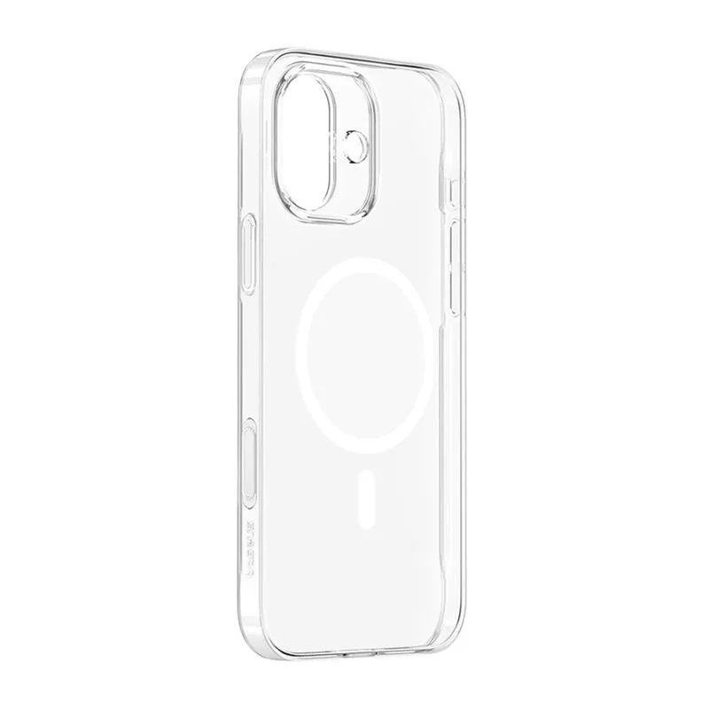 Hoesje Voor Iphone 16 Magnetisch Met Transparante Cover Aanraakknop von Baseus in Transparent – Produktfoto