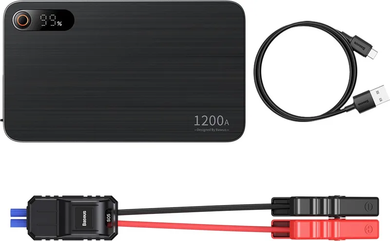Jump - Starter - Powerbank voor een auto 1200A Baseus Super Energy Pro+ von Baseus in Schwarz – Produktfoto