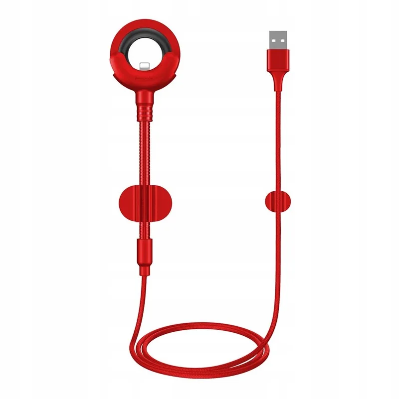 O-type USB/Lightning kabel 0,8m met autoholder functie - Rood by Baseus – product photo