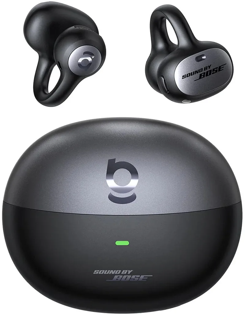 Open-Ear Clip-On Draadloze Bluetooth Oordopjes - Inspire XC1 Earbuds - Sound by Bose - IP66 Waterbestendig - Sporten & Hardlopen by Baseus in Black – product photo