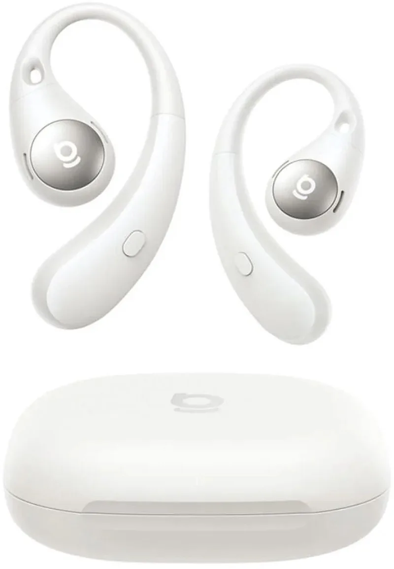 Open-Ear Draadloze Sport Oordopjes - Eli Sport 2 True Wireless Earbuds - Zweetbestendig - IP57-Waterdicht - Touch Control - Oortjes voor Hardlopen, Sporten, Fietsen - Hi Res de Baseus en Blanc – photo produit