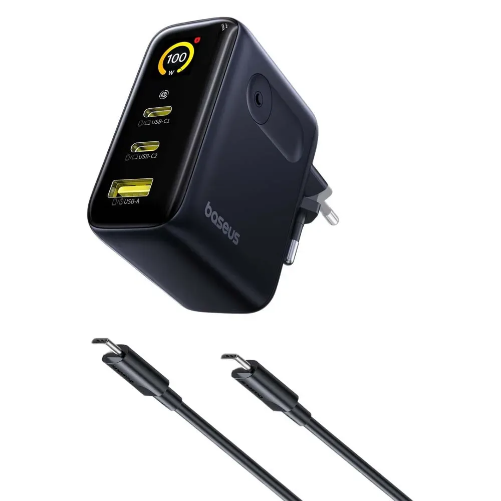 Picogo Ae11 100w Usb-a-en Usb-c-wandlader fra Baseus – produktbillede