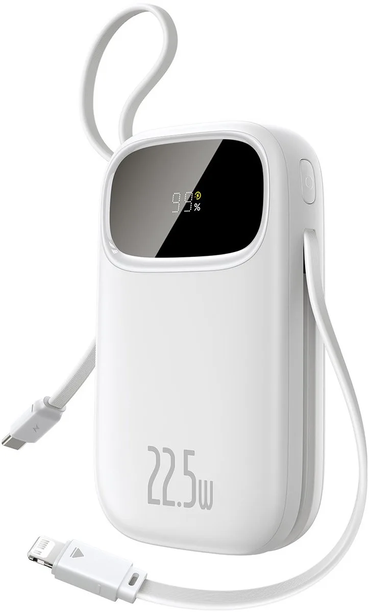 Powerbank Enerfill Fc31 20000Mah 22.5W Voor Telefoons Met Usb-C de Baseus en Blanc – photo produit