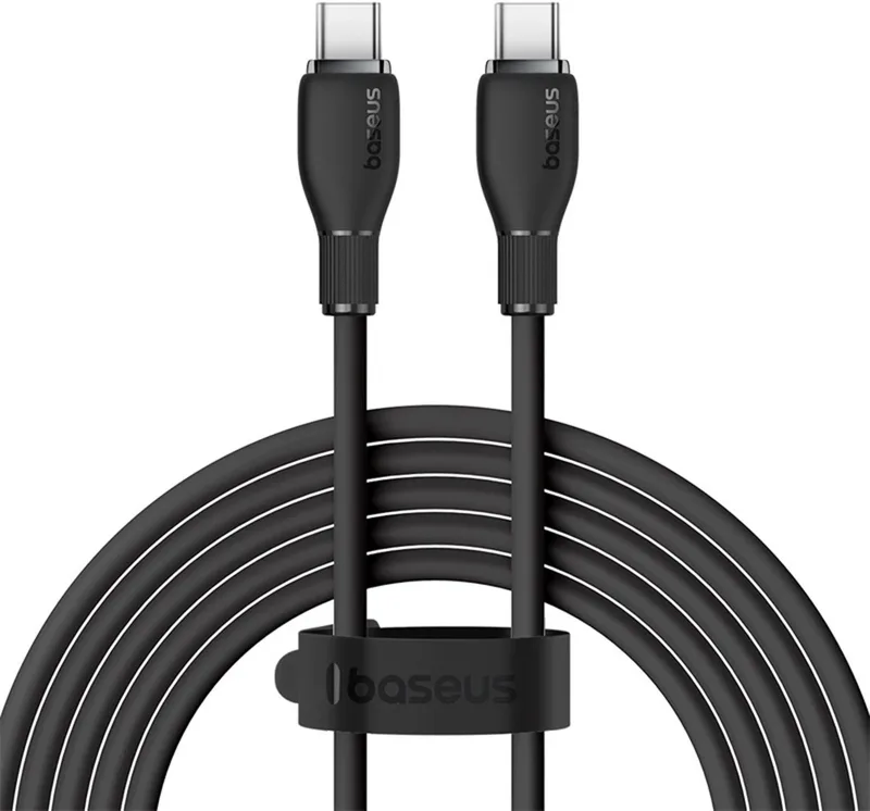 Pudding Series Usb-C Naar Usb-C 100W Kabel Voor Laptops En Telefoons by Baseus in Transparent – product photo