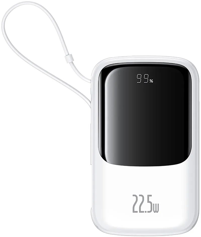 Qpow Pro+ - Powerbank - 10000mAh - USB-C de Baseus en Blanc – photo produit