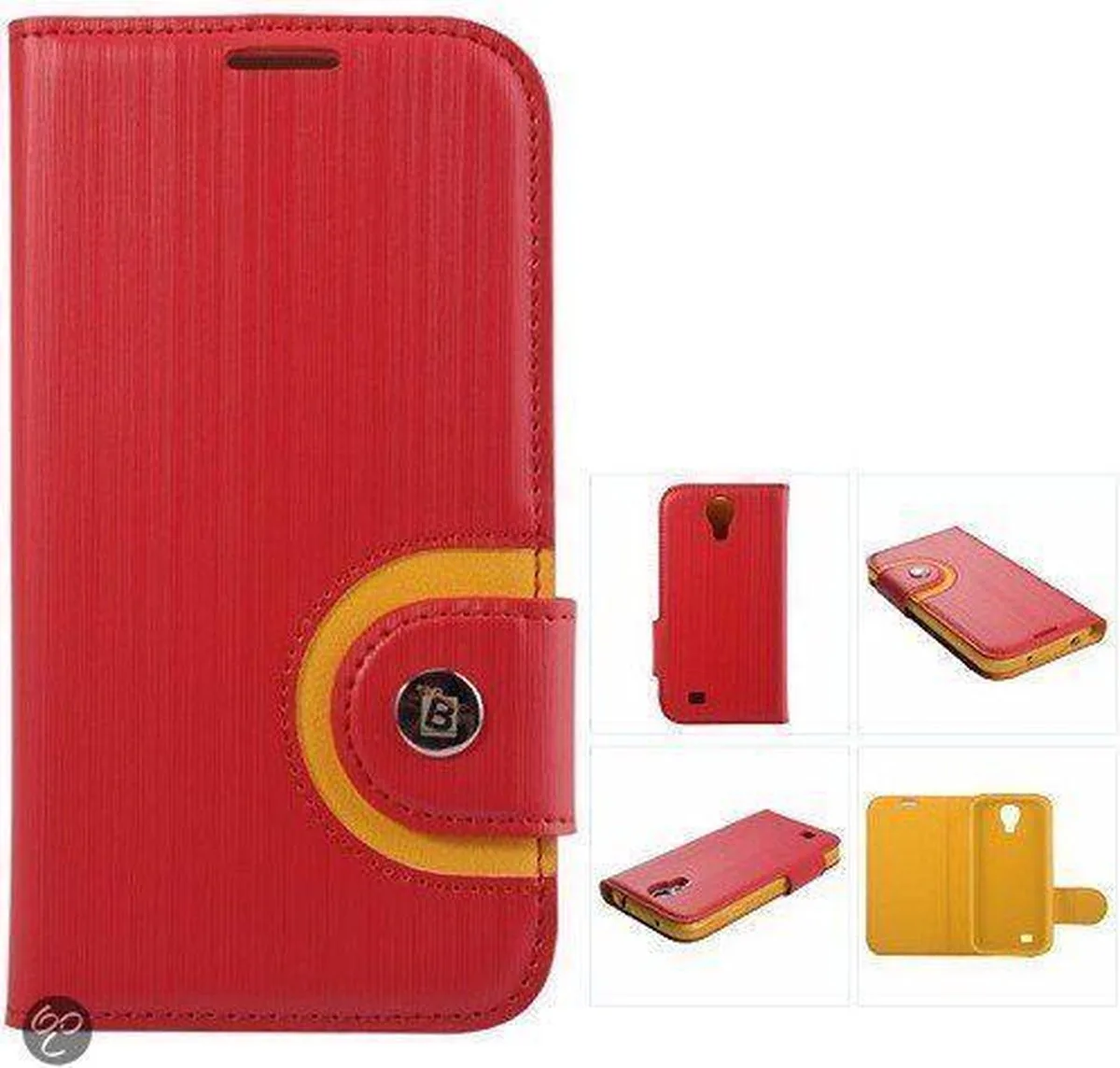 Rainbow Case Cover Hoesje Galaxy S4 rood de Baseus en Noir – photo produit