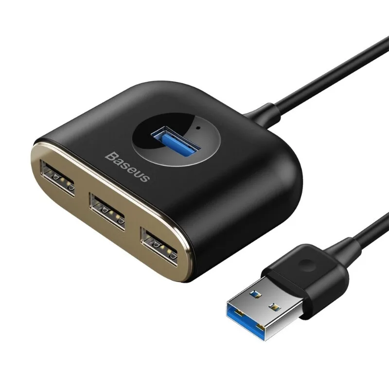 reduction square USB-Adapter (4-in-1, 100 cm) – schwarz by Baseus – product photo