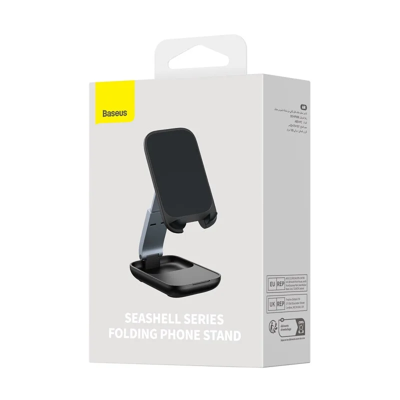 Seashell-Serie Faltbarer Smartphone-Ständer Cluster (Schwarz) van Baseus – productfoto