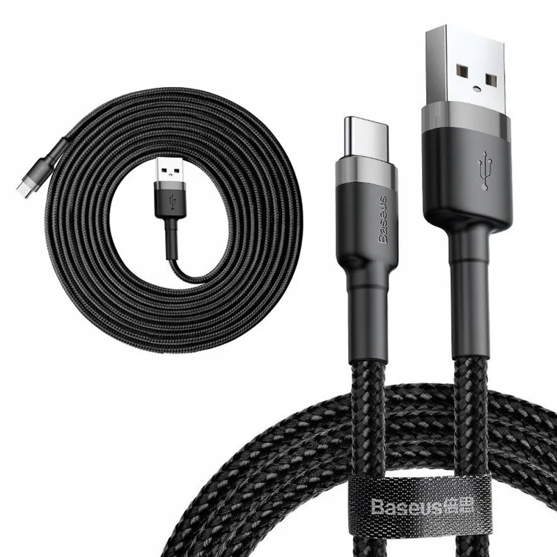 Sterke USB-C Laadkabel 300cm Nylon Gevlochten Snel Opladen by Baseus – product photo