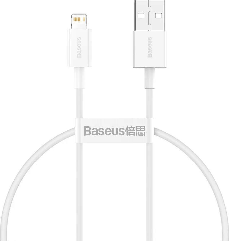 Superior - kabel USB - Lightning 2.4A - 2 - m - (CALYS-C02) by Baseus in White – product photo