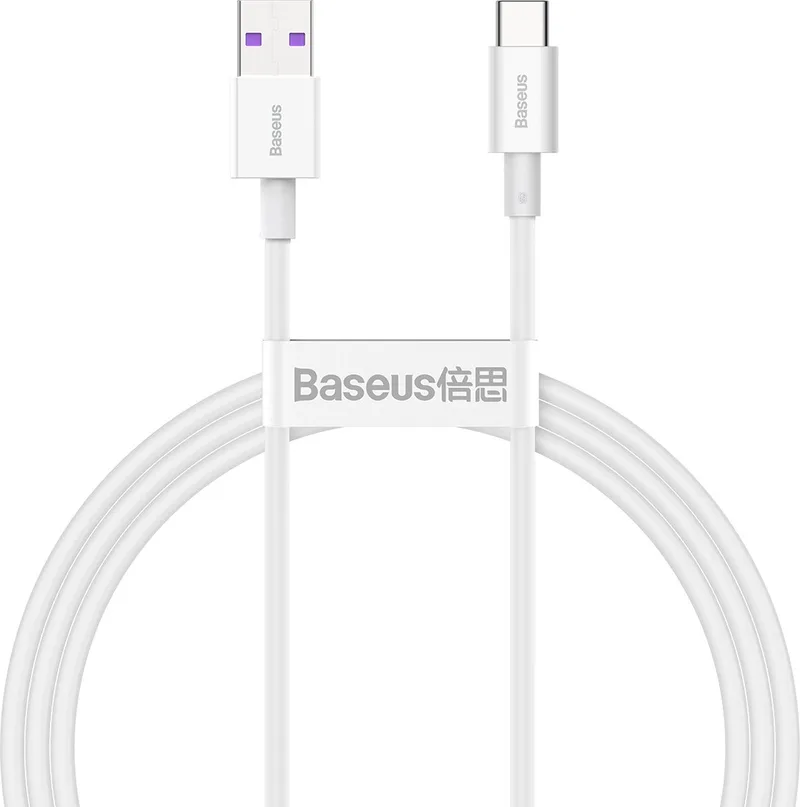 Superior - kabel USB - USB Type C - 66 - W - 6A - 1 - m - (CATYS-02) van Baseus in Wit – productfoto